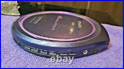 Sony Slim CD Walkman Personal Player D-EJ825 with LCD remote control Jog Proof