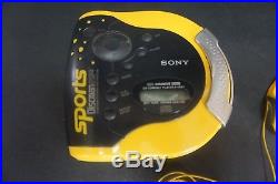 Sony Sports Discman CD Compact Player Model D-ES51 esp2 ECU VTG water resistant
