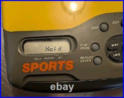 Sony Sports Discman CD Player ESP Yellow & Gray (D-421SP) No Headphones