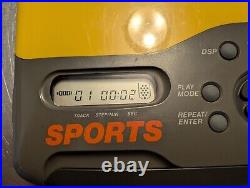 Sony Sports Discman CD Player ESP Yellow & Gray (D-421SP) No Headphones