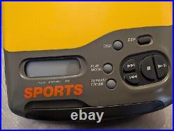 Sony Sports Discman CD Player ESP Yellow & Gray (D-421SP) No Headphones