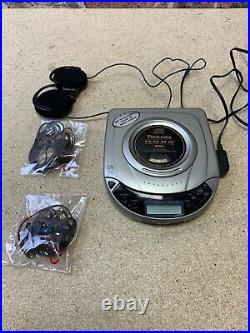 Sony Techniks CD-73G1 DBBS Portable Compact Disc Player + Headphones