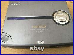 Sony Video CD Player (VCD) D-V500 Walkman Tested Working