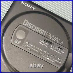 Sony Vintage 1990 D-T2 Discman FM/AM Compact CD Player FOR PARTS/REPAIRS ONLY