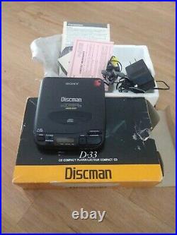 Sony Vintage 1991 Discman D-33