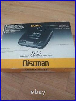 Sony Vintage 1991 Discman D-33