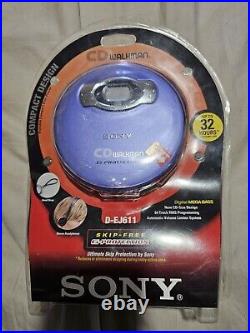 Sony Walkman Compact Design Skip Free Digital Mega Bass CD Player D-WJ611 SEALED