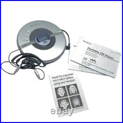 Sony Walkman D-EJ100 Portable CD Player CD-R/RW Digital Mega Bass Tested Works