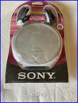 Sony Walkman D-EJ360 Portable CD Player + Headphones Silver/ Gray NEW SEALED
