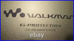 Sony Walkman D EJ725 CD Player Personal Portable Discman G Protection Jog Proof