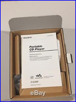Sony Walkman D-EJ985 Personal Portable CD Player Silver