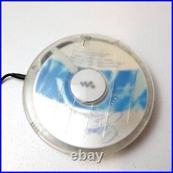 Sony Walkman D-FJ003FP Rare Clear Color CD Player AM/FM Working, Great Condition