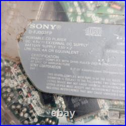 Sony Walkman D-FJ003FP Rare Clear Federal Prison CD Player AM/FM