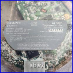 Sony Walkman D-FJ003FP Rare Clear Federal Prison CD Player AM/FM
