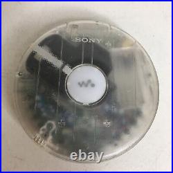 Sony Walkman D-FJ003FP Rare Clear Federal Prison CD Player TESTED WORKING