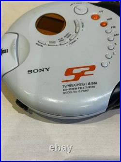 Sony Walkman D-FS601 Portable CD Player AM/FM Weather Band G-Protection