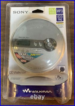 Sony Walkman D-NF340 CD MP3 FM Radio CD Walkman Mega Bass New Sealed