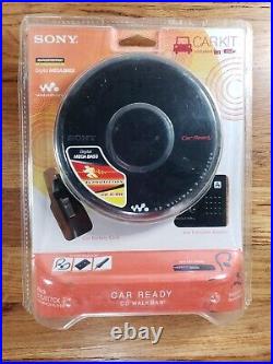 Sony Walkman Portable CD Player Black Car Kit Dej017ck