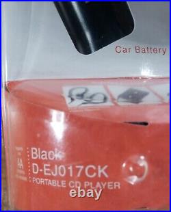 Sony Walkman Portable CD Player Black Car Kit Dej017ck