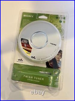 Sony Walkman Portable CD Player D-FJ041 AM/FM Tuner & Headphones NIB Sealed