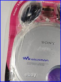 Sony Walkman Silver ESP MAX Portable CD Player D-E350