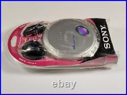 Sony Walkman Silver ESP MAX Portable CD Player D-E350