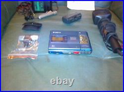 Sony Walkman portable mini disc recorder/player blue, Made in Japan job lot