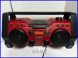 Sony ZS-H10CP Heavy Duty Water Resistant Portable Boombox Stereo CD Player