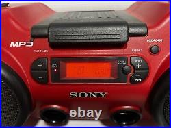 Sony ZS-H10CP Heavy Duty Water Resistant Portable Boombox Stereo CD Player