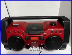 Sony ZS-H10CP Heavy Duty Water Resistant Portable Boombox Stereo CD Player