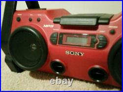 Sony ZS-H10CP Portable Heavy Duty CD Player Radio AUX Boom Box