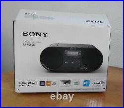 Sony ZS-PS55B Portable Stereo (Digital Audio Broadcast, CD Player, MP3,) BLACK