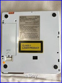 Sony discman D-150 WHITE VINTAGE RARE COLLECTIBLE needs Repair