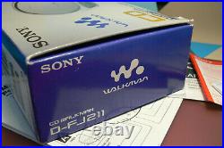 Sony walkman am fm radio personal portable cd compact discs player d-fj211