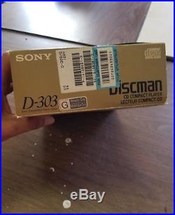 Super Rare and Vintage Sony D303 Discman (Mint Condition) Complete Set with box