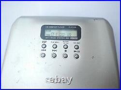 TESTED SONY Discman ESP2 D-E705 Portable CD Player Groove Silver with remote