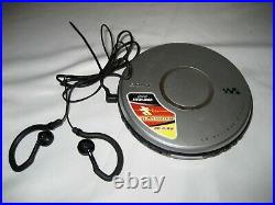Used Sony DEJ011 Portable Walkman CD Player, ear buds, withwarranty