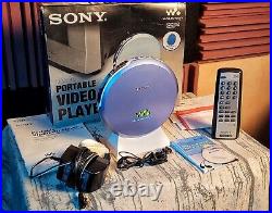 VERY Rare & Stunning Colour Sony D-VE45 Portable Video CD Walkman Complete