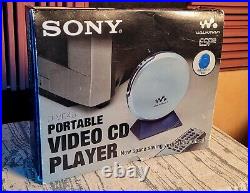 VERY Rare & Stunning Colour Sony D-VE45 Portable Video CD Walkman Complete