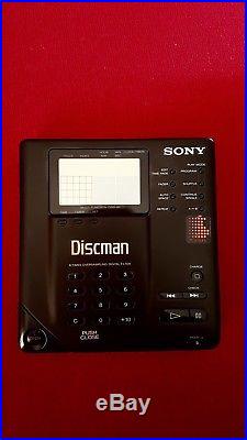 VINTAGE 1991 Sony Discman Walkman D-35/ D350 WITH CASE PERFECT TESTED CD PLAYER