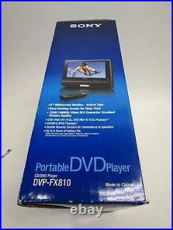 VINTAGE 2005 SEALED NEW Sony Portable DVD Player DVP-FX811 8 Widescreen LCD