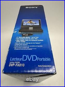 VINTAGE 2005 SEALED NEW Sony Portable DVD Player DVP-FX811 8 Widescreen LCD