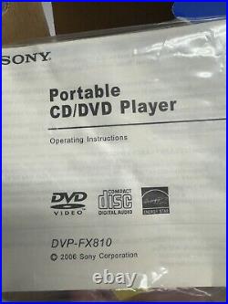 VINTAGE 2005 SEALED NEW Sony Portable DVD Player DVP-FX811 8 Widescreen LCD