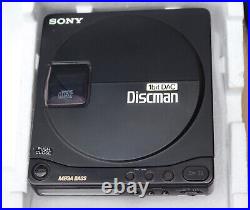 VINTAGE SONY DISCMAN D-99 D99 1bit DAC CD PLAYER with BOX & MANUAL HEADPHONES