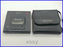 VINTAGE SONY Discman lettore CD portatile D-303 Walkman metallo vintage