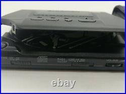 VINTAGE SONY Discman lettore CD portatile D-303 Walkman metallo vintage