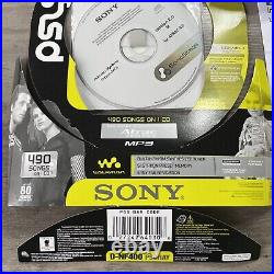 VTG COMPLETE Sony Psyc D-NF400 CD Walkman Atrac3 Plus MP3 TV/Weather/FM/AM