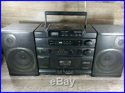 VTG SONY CFD-454 Portable CD AM/FM Cassette Player Recorder Boombox Radio