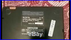 VTG SONY Discman d-10 CD Player Portable Compact Disc