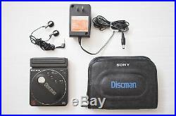Vintage 1980s Retro Sony D-88 Discman CD Player Bundle For Parts Not Working